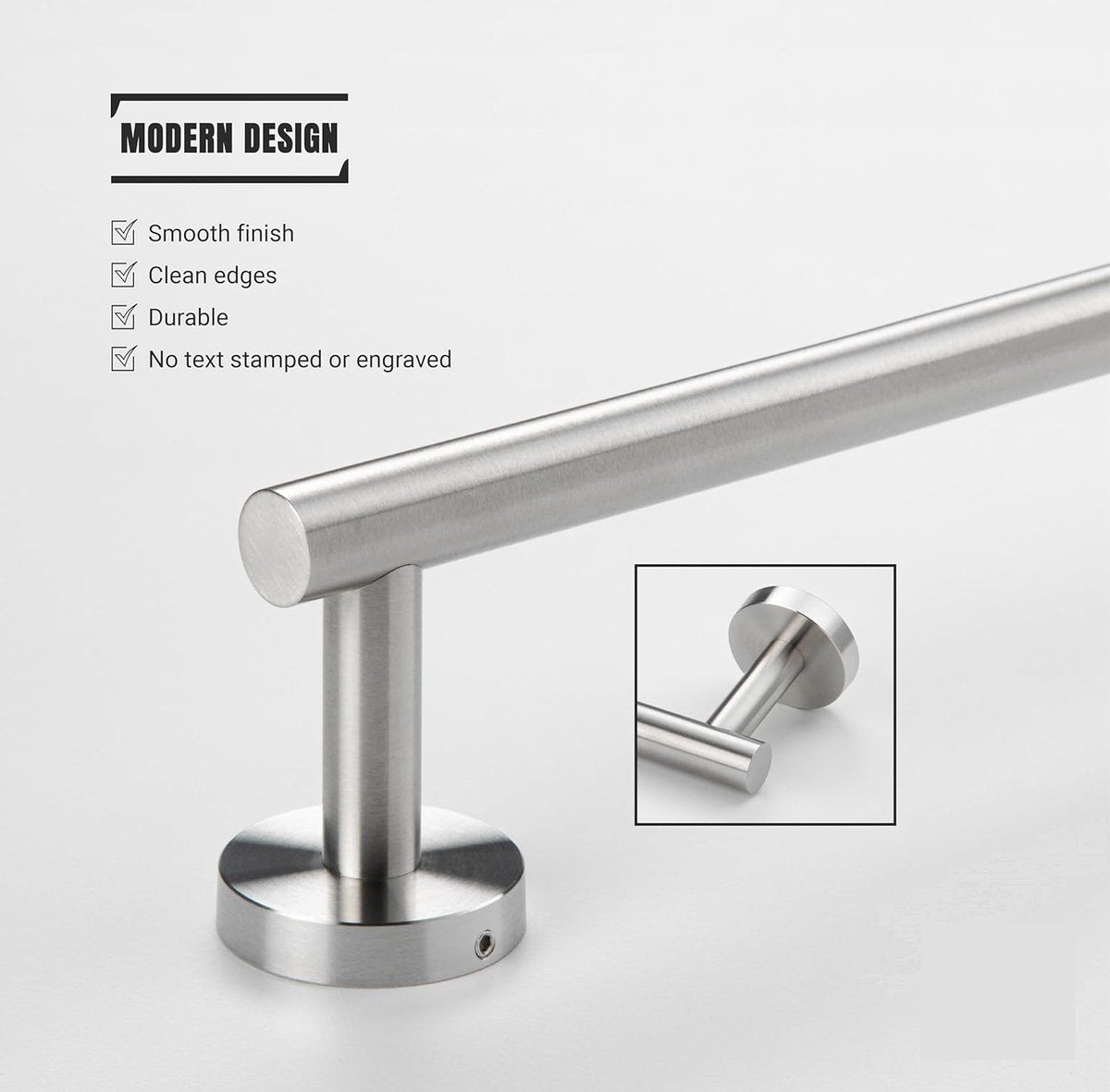 Handtuchstange 60 cm – Edelstahl – Silber | TOJ Living