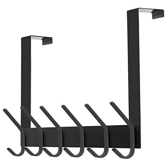 Türgarderobe 12 Haken – Edelstahl – 43 cm – matt-schwarz | TOJ Living