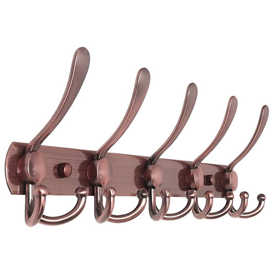Wandgarderobe 15 Haken – Edelstahl – 45 cm – Bronze | TOJ Living