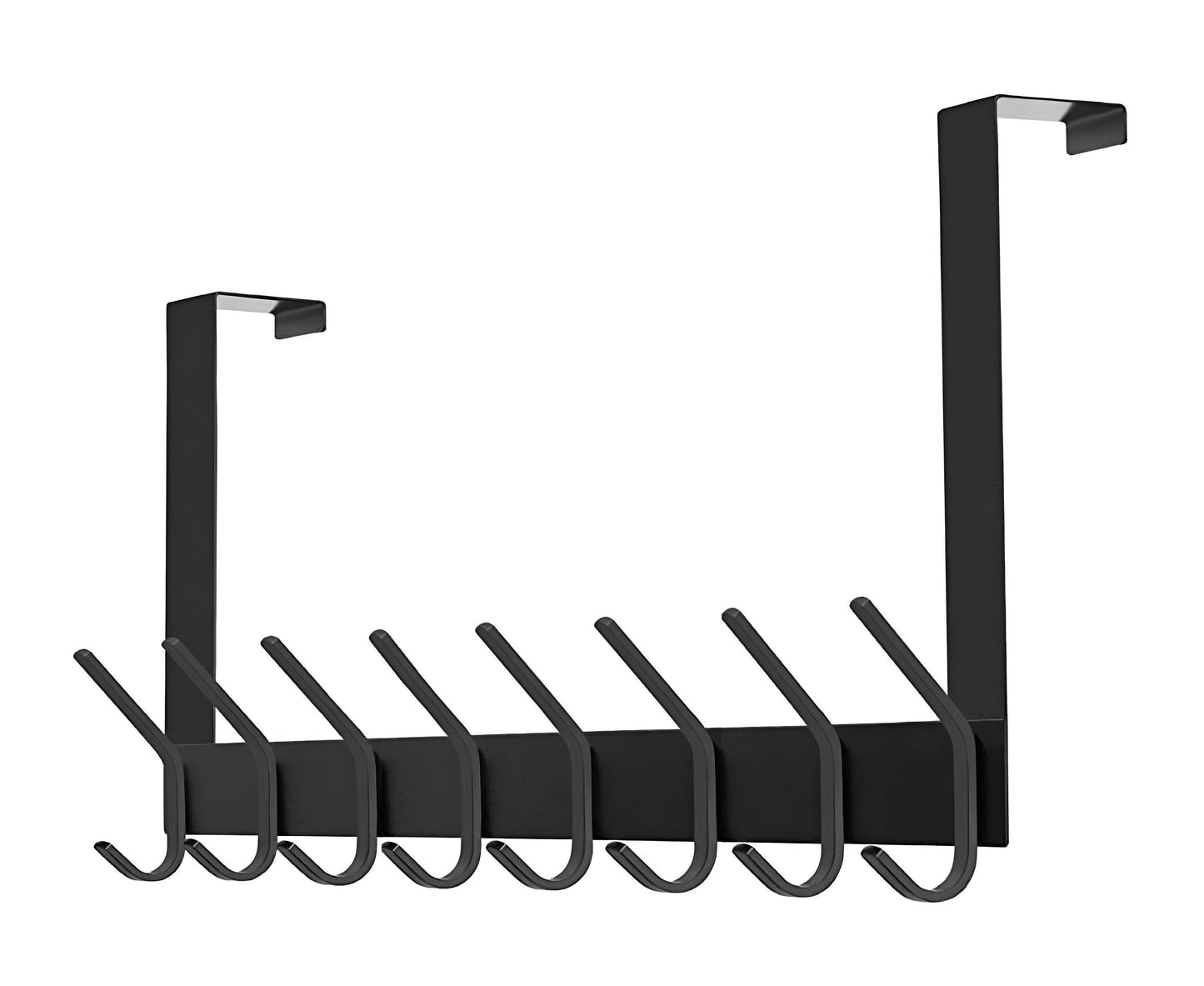 Türgarderobe 16 Haken – Edelstahl – 58 cm – matt-schwarz | TOJ Living
