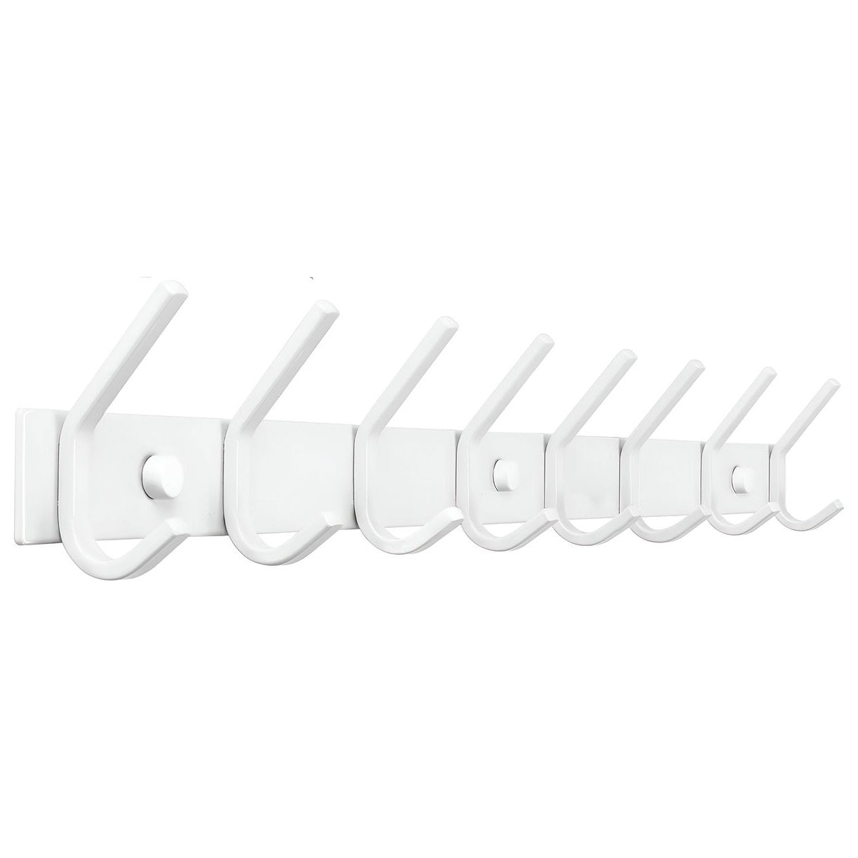 Wandgarderobe 16 Haken – Edelstahl – 62 cm – weiß | TOJ Living