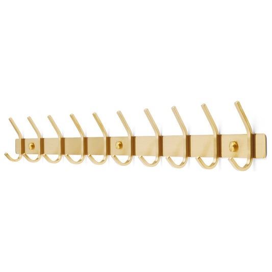 Wandgarderobe 20 Haken – Edelstahl – 78 cm – Gold | TOJ Living