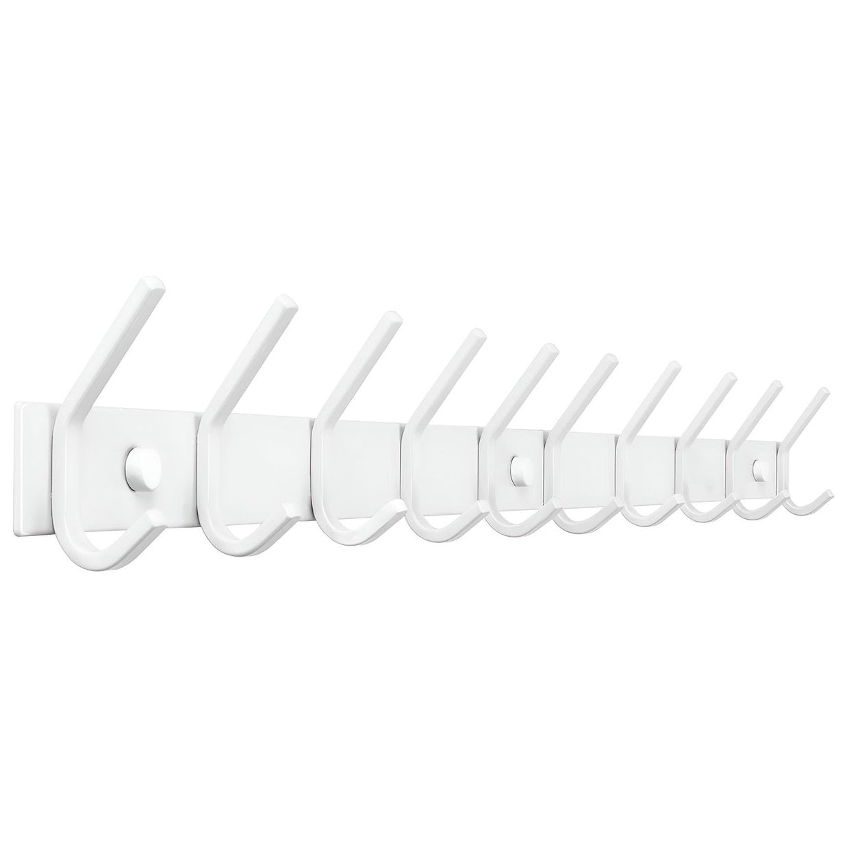 Wandgarderobe 20 Haken – Edelstahl – 78 cm – weiß | TOJ Livin