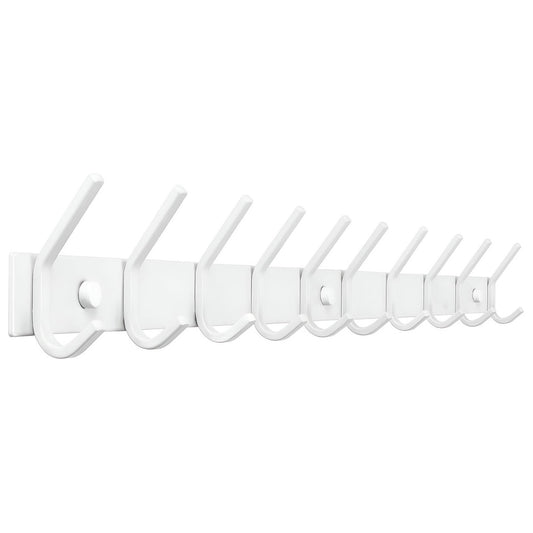 Wandgarderobe 20 Haken – Edelstahl – 78 cm – weiß | TOJ Livin