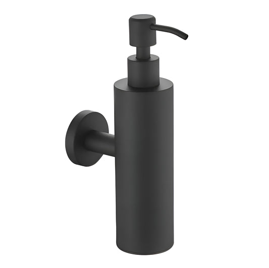 Seifenspender zur Wandmontage – Edelstahl – 200 ml – matt-schwarz | TOJ Living