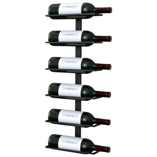 Hängendes Weinregal – 6 Flaschen – Metall – matt-schwarz | TOJ Living