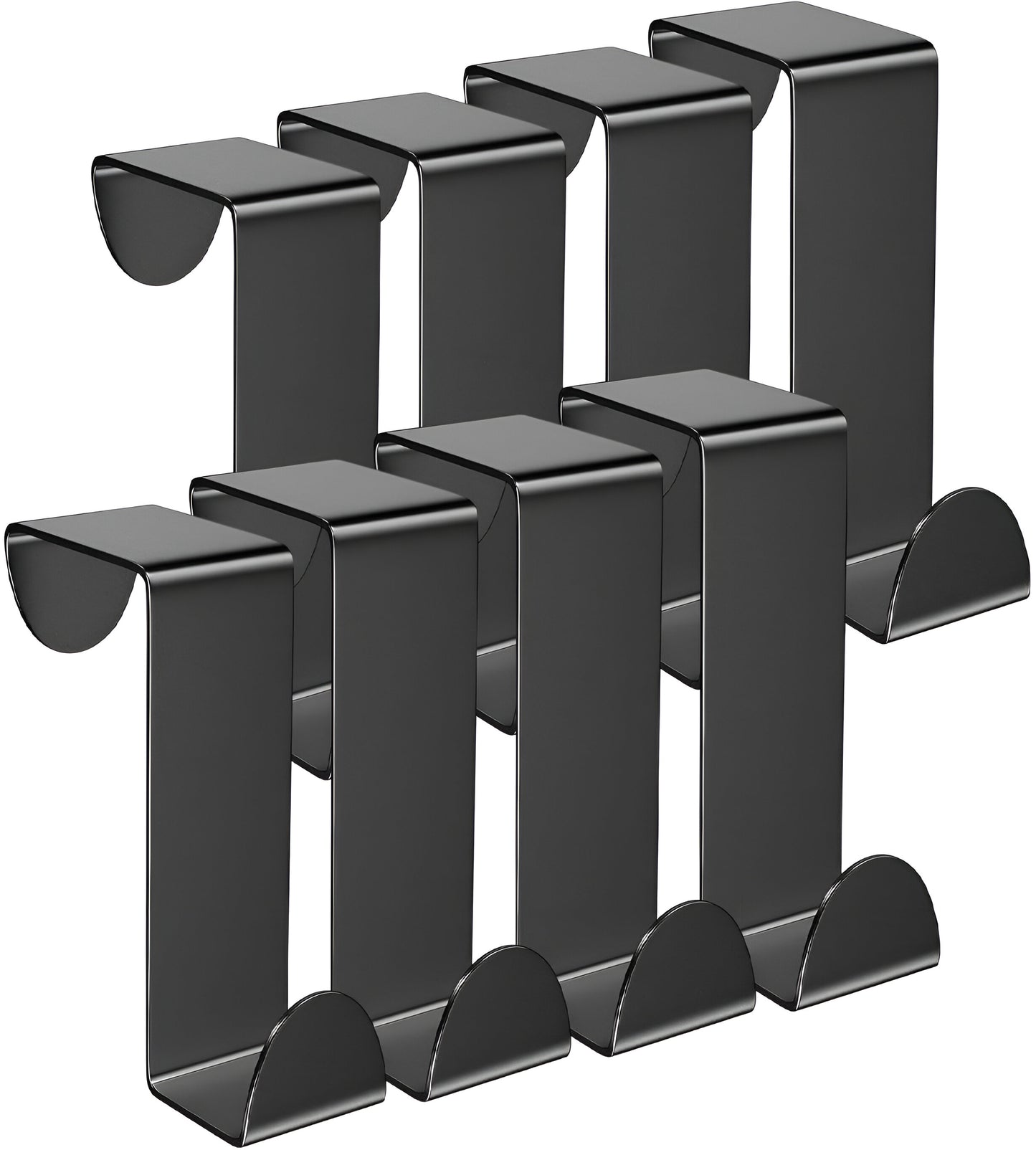 Türhaken Set (8 Stück) – Edelstahl – matt-schwarz | TOJ Living