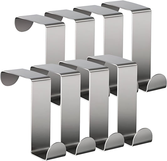 Türhaken Set (8 Stück) – Edelstahl – silber | TOJ Living